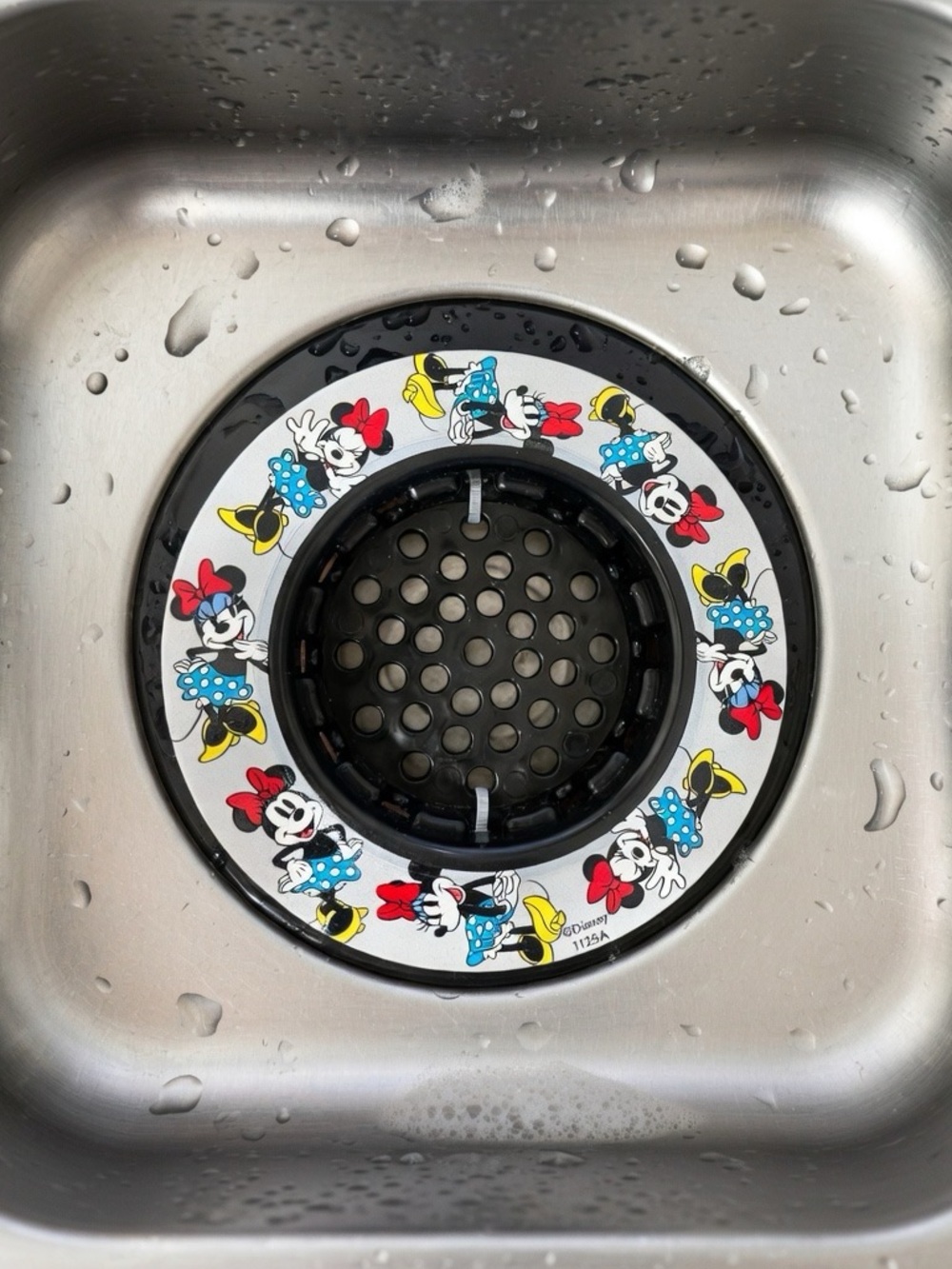 Disney Minnie Mouse Black, Red, Blue & Yellow Sink Strainer